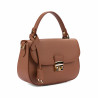 Borsa da donna a mano 022g marrone dorato