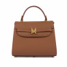 Borsa da donna a tracolla 033g marrone dorato