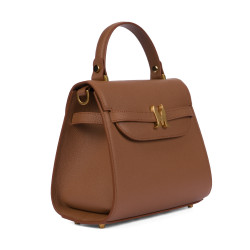 Borsa da donna a tracolla 033g marrone dorato