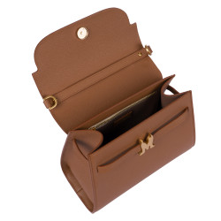 Borsa da donna a tracolla 033g marrone dorato