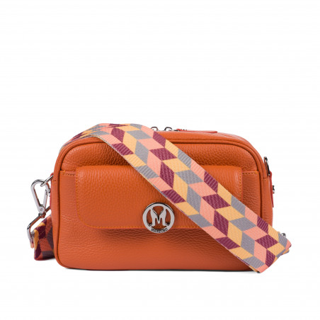 Borsa donna a tracolla 014g 01 arancione