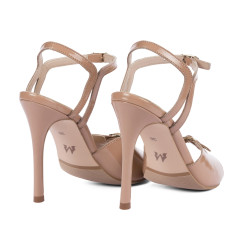 Sandali donna 1365 vernice beige