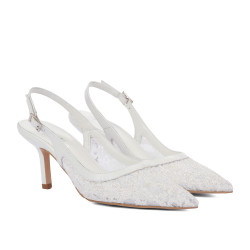 Sandali donna 1368 bianco combinato