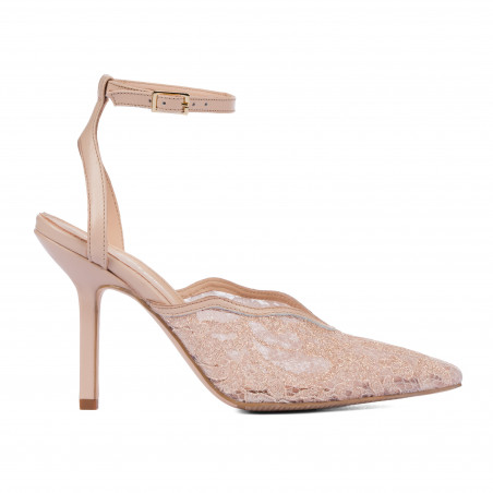 Sandali donna 1370 beige combinato