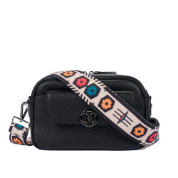 Borsa donna a tracolla 014g 01 biz nero