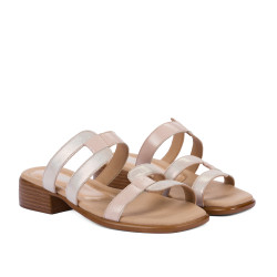 Sandali donna 5130 cipria combinato