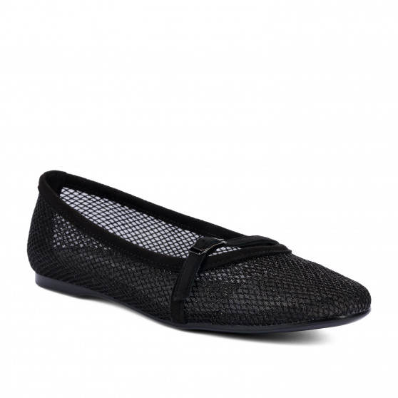 Ballerine donna 1369 nero combinato