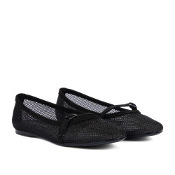 Ballerine donna 1369 nero combinato