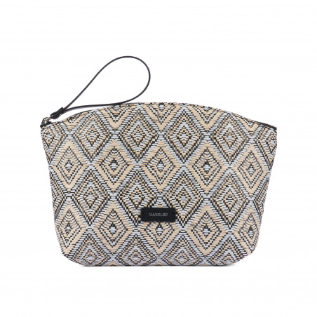 Borsa donna a mano 213g 01 rafia noir