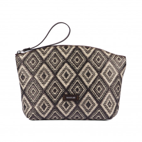 Borsa da donna a mano 213g 01 rafia cacao
