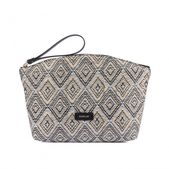 Borsa da donna a mano 213g rafia noir