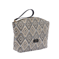 Borsa da donna a mano 213g rafia noir