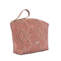Borsa donna a mano 213g motivo rosa combinato