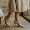 Sandali donna 1368 beige combinato