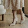 Sandali donna 1368 beige combinato