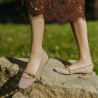 Ballerine donna 1369 beige combinato lifestyle
