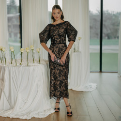 Sandali donna 1365 nero velluto lifestyle