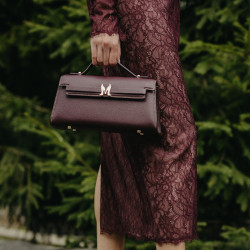 Borsa a tracolla da donna 041g bordeaux lifestyle