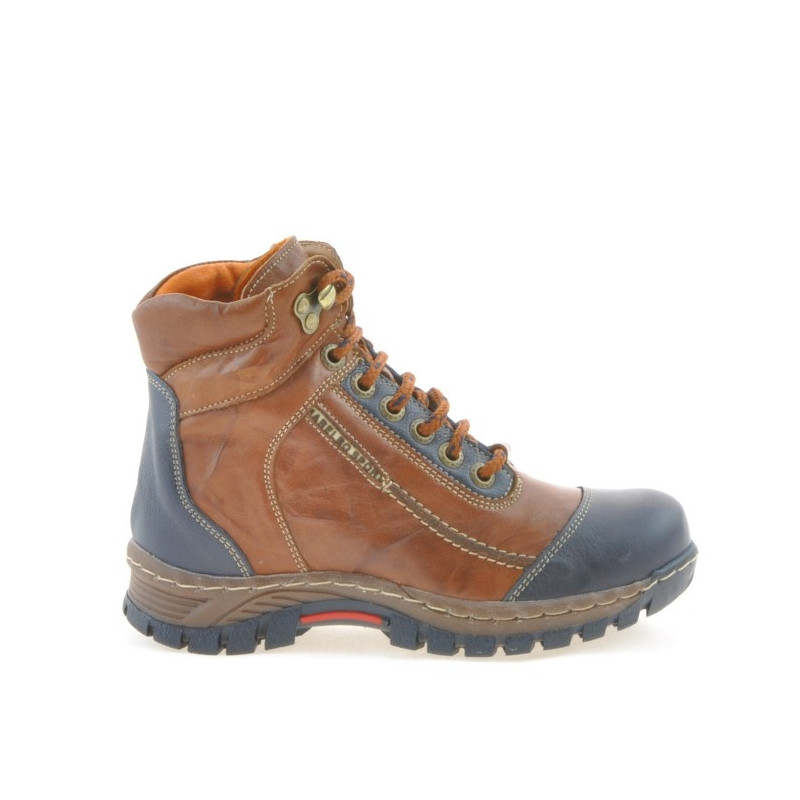 Stivali bambini 3219 marrone+indaco