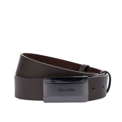 Cintura uomo 52b marrone scuro