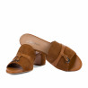 Sandali donna 1367 cammello velluto