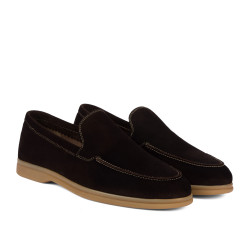 Mocassini uomo 980 velluto cacao