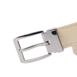 Cintura donna 27mc beige saffiano