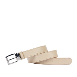Cintura donna 27mc beige saffiano