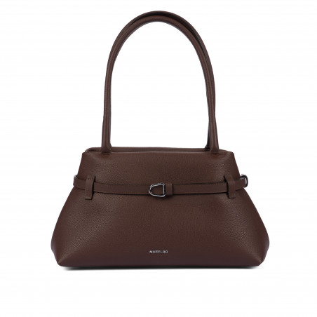 Borsa da donna a tracolla 053g 01 testa di moro