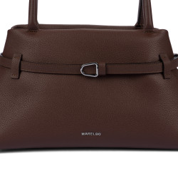 Borsa da donna a tracolla 053g 01 testa di moro