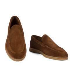Mocassini uomo 980 marrone velour