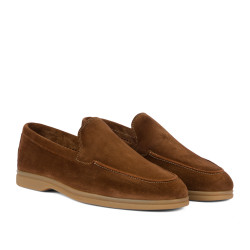 Mocassini uomo 980 marrone velour