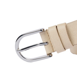 Cintura donna 43-1m beige saffiano