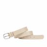 Cintura donna 43-1m beige saffiano