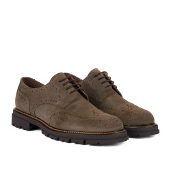 Scarpe casual uomo 989 sabbia velour