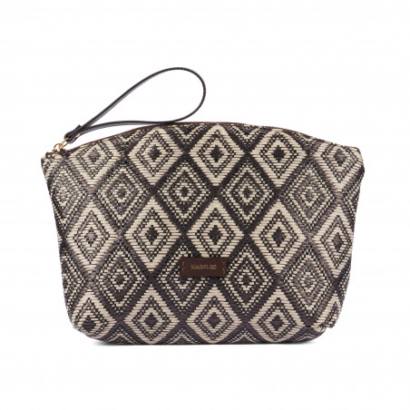 Borsa donna a mano 213g rafia cacao