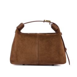 Borsa donna a mano 037g suede marrone