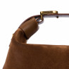 Borsa donna a mano 037g suede marrone
