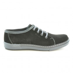 Scarpe casual / sportive uomo 722 nero velluto+grigio