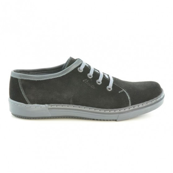 Scarpe casual / sportive uomo 722 nero velluto+grigio