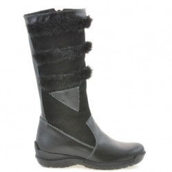 Stivali per bambini 3205 nero combinato