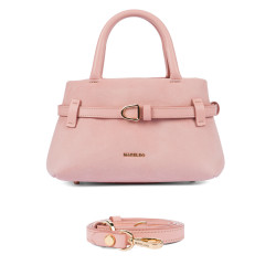 Borsa donna a mano 056g camoscio baby pink
