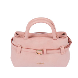 Borsa donna a mano 056g camoscio baby pink