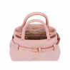 Borsa donna a mano 056g camoscio baby pink