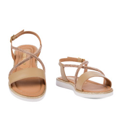 Sandali per bambini 541 beige combinato