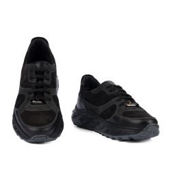 Scarpe casual/sport uomo 996 nero velluto combinato
