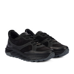 Scarpe casual/sport uomo 996 nero velluto combinato