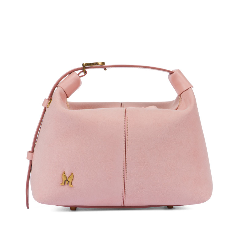 Borsa da donna a mano 037g camoscio baby pink