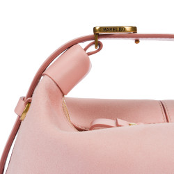 Borsa da donna a mano 037g camoscio baby pink