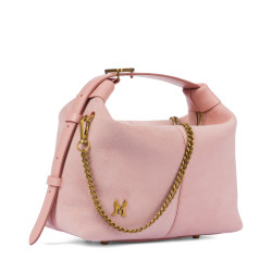 Borsa da donna a mano 037g camoscio baby pink
